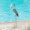 Glitzhome® 38.5" Metal Standing Crane Garden Statue with Stakes